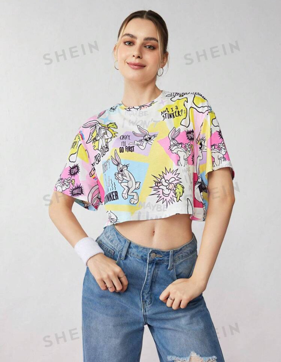 Looney Tunes Bugs Bunny Cropped Top for Women