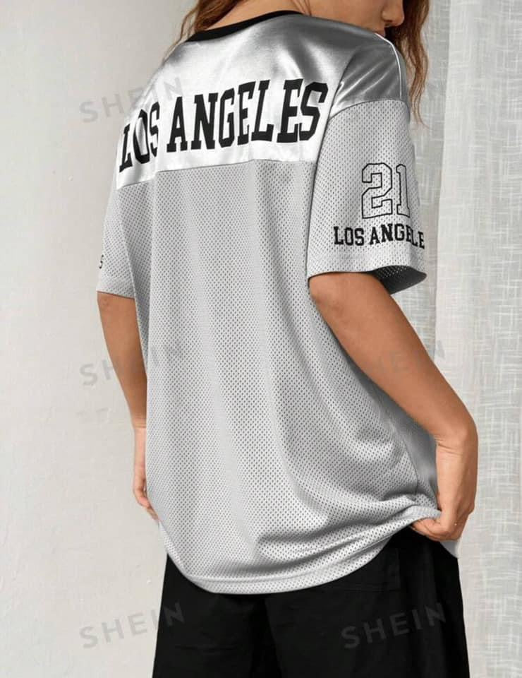 Los Angeles Sporty Fashion Grey Shirts