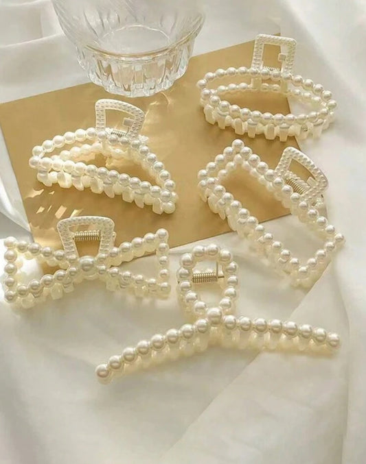 5 pcs Pearl Hair Claws Accessories