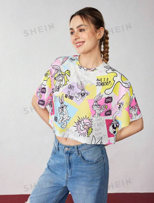 Looney Tunes Bugs Bunny Cropped Top for Women