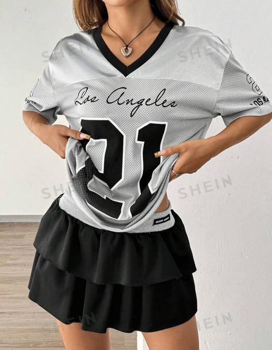 Los Angeles Sporty Fashion Grey Shirts